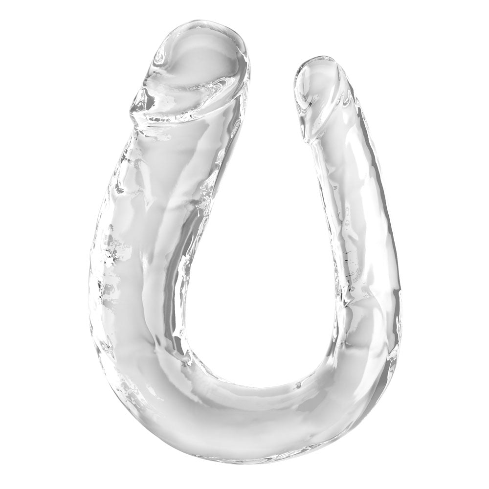 Pipedream King Cock Clear Large Double Trouble - Clear Large Double Penetration Dong
