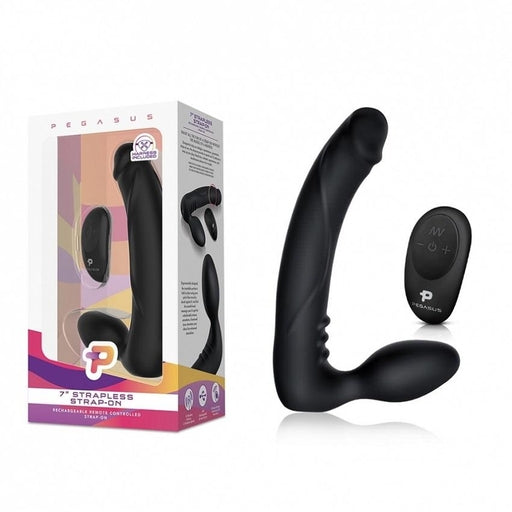 Pegasus Dual-Ended Vibrating 7" Strapless Strap-On