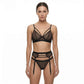 Muse Lingerie 2 Piece Lingerie Black/Red PL018 - Size S/M/L/XL
