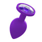 Love In Leather PLU003 Silicone Butt Plug With Gem - MULTIPLE COLOURS
