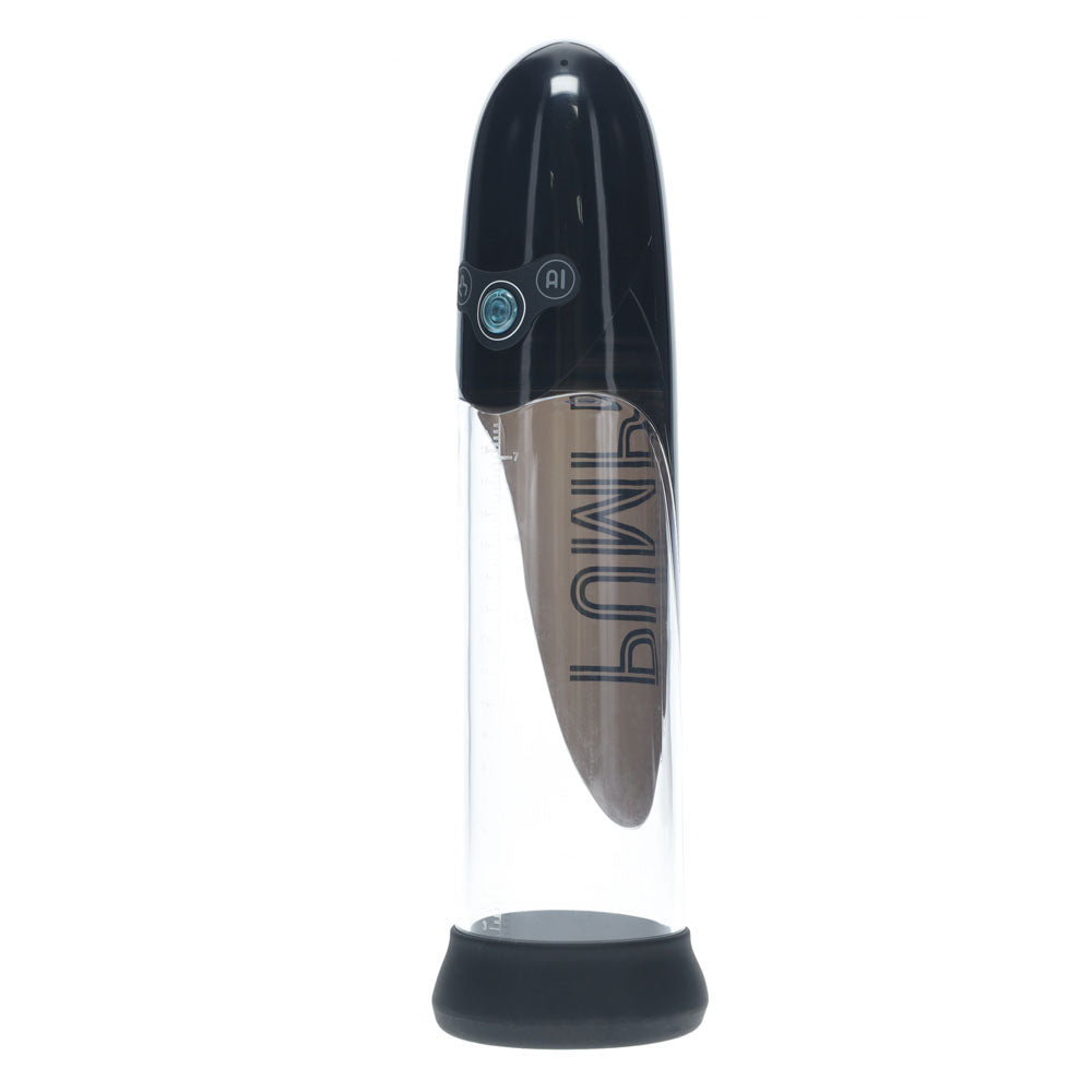 Shots Toys | PUMPED Aqua-Pro Auto Pump - Black/Clear AI-Enabled Submersible Auto Penis Pump