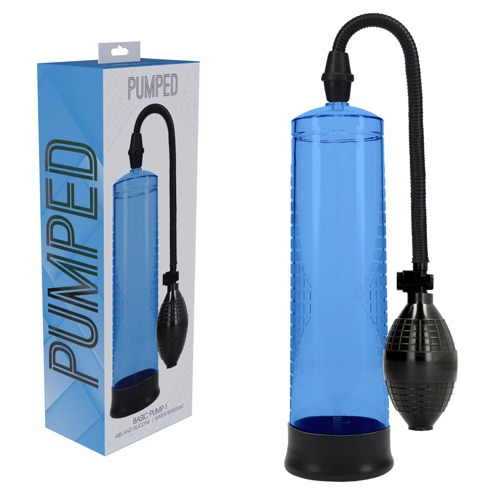 Shots Toys | PUMPED Basic Pump 1 - Blue Penis Pump