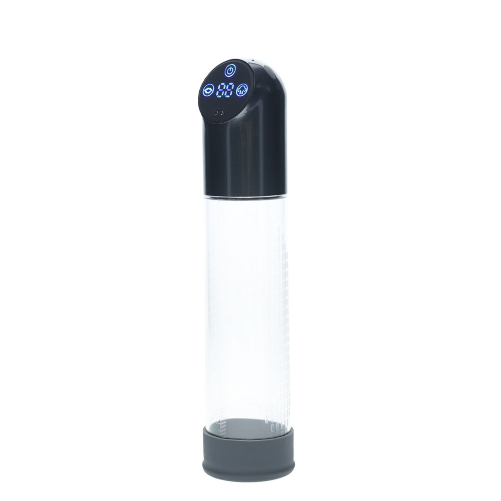 Shots Toys | PUMPED Automatic Waterproof Pump - Gun Metal/Clear Automatic Penis Pump