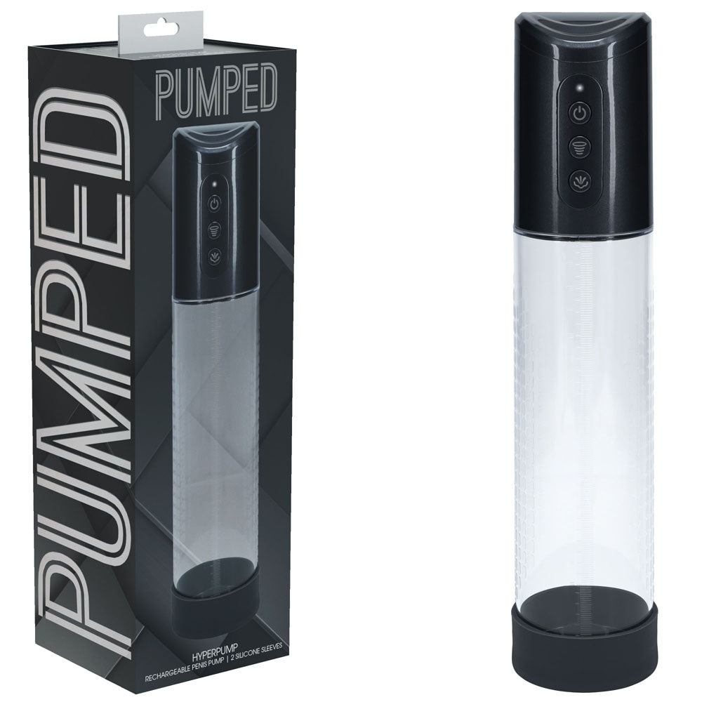 Shots Toys | PUMPED Hyperpump Automatic Pump - Gunmetal Auto Penis Pump