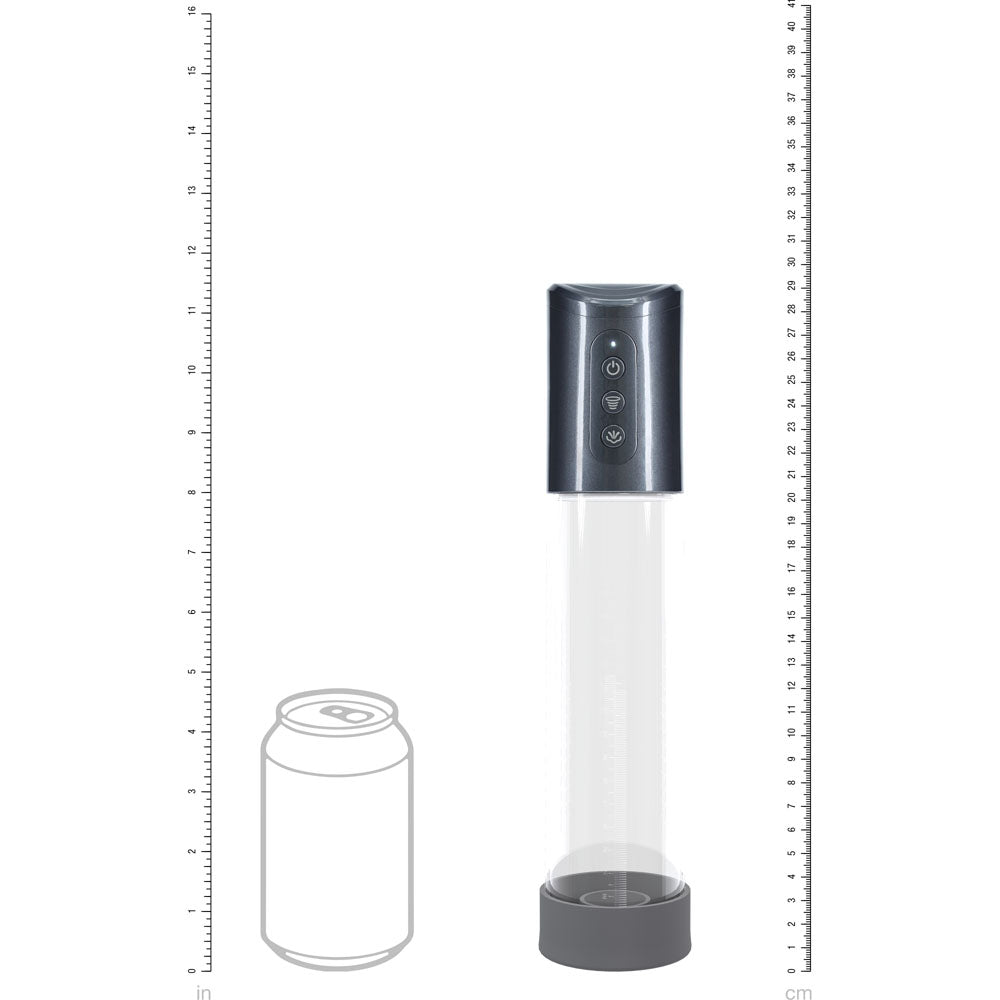 Shots Toys | PUMPED Hyperpump Automatic Pump - Gunmetal Auto Penis Pump