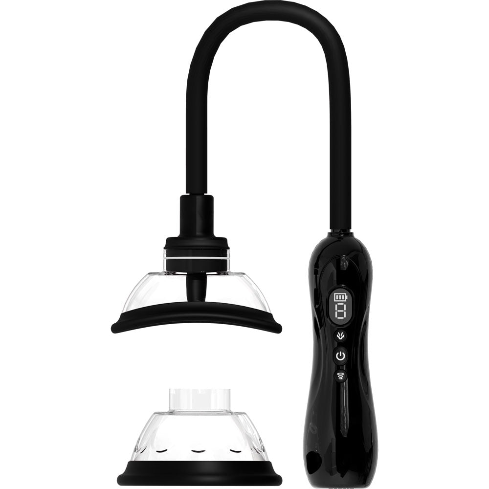 Shots Toys | PUMPED Vulva & Breast Pump with Tongue Stimulator - Black