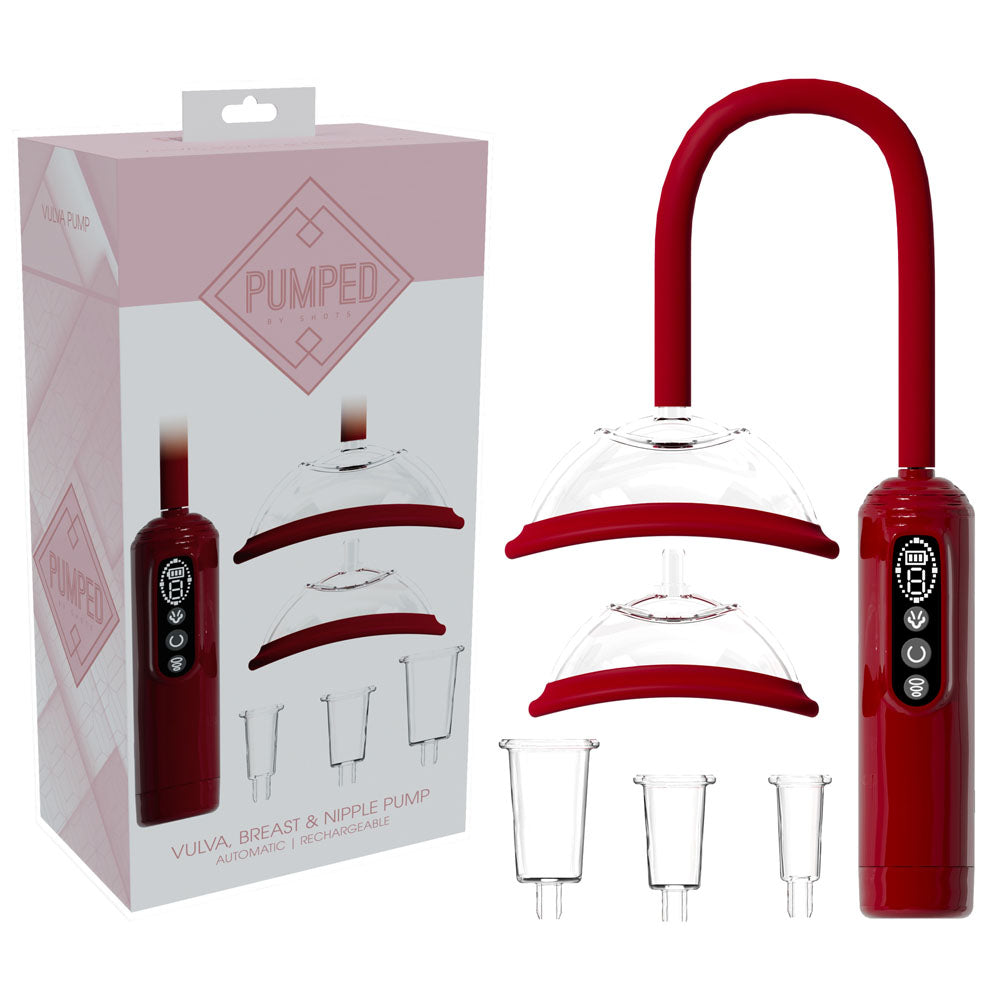 Shots Toys | PUMPED Vulva, Breast & Nipple Pump - Red
