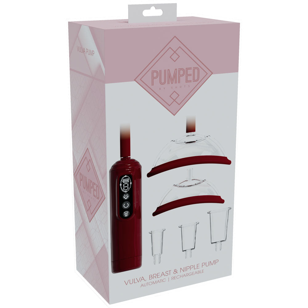 Shots Toys | PUMPED Vulva, Breast & Nipple Pump - Red
