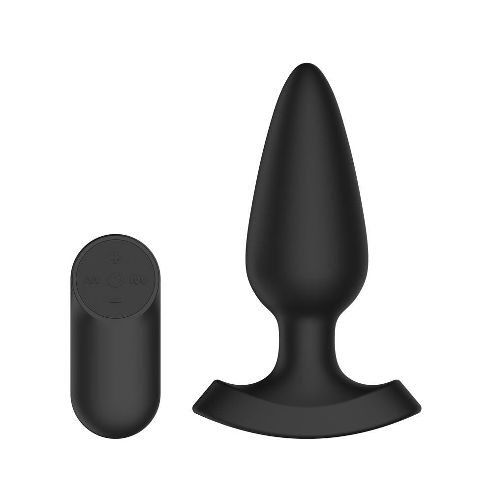 Passion Play Vibrating Anal Plug with Laser Fuck Me Light and Remote
