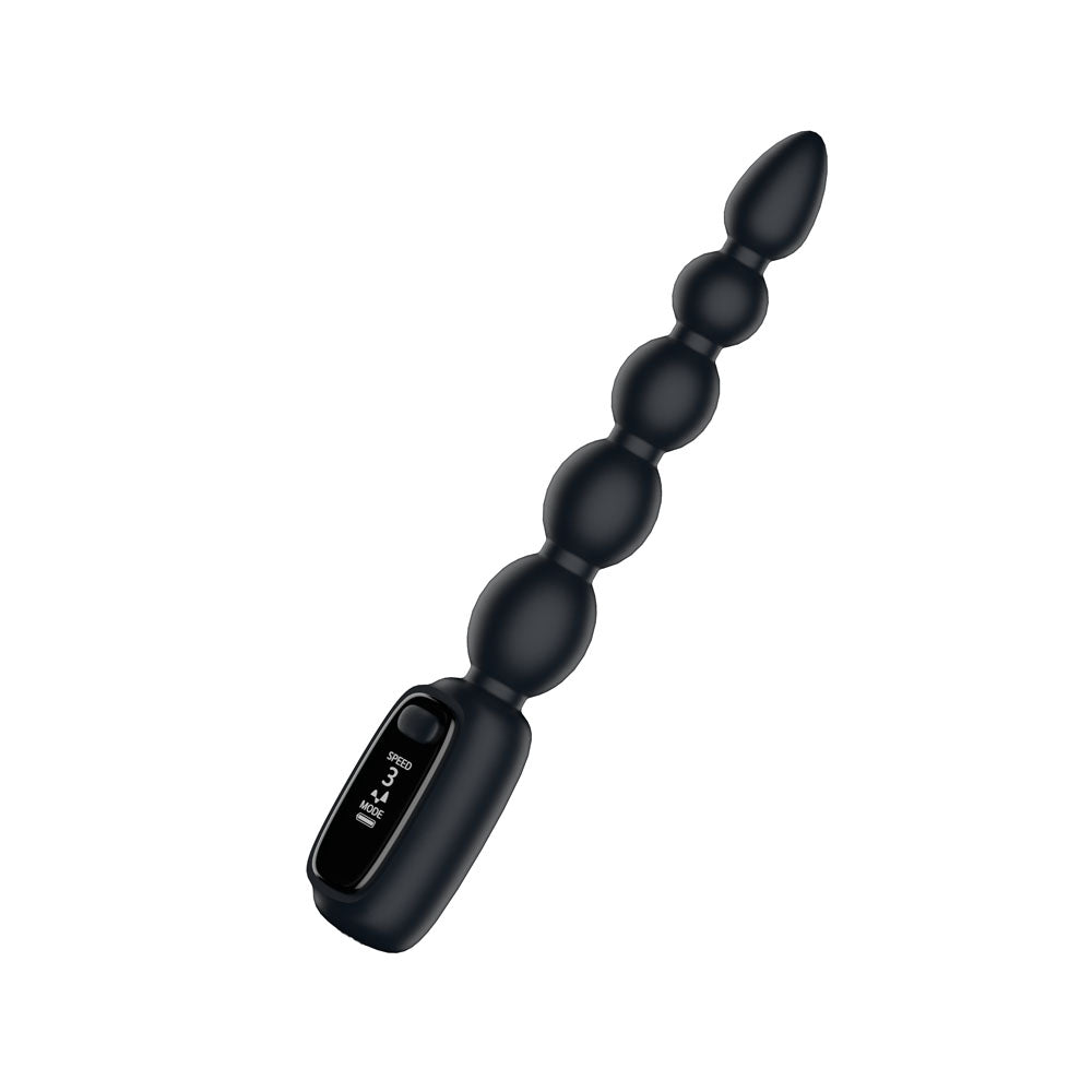 Passion Play Vibrating Anal Beads with LED Screen