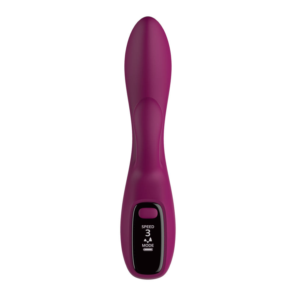 Passion Play Rabbit Vibrator with LED Screen - Purple