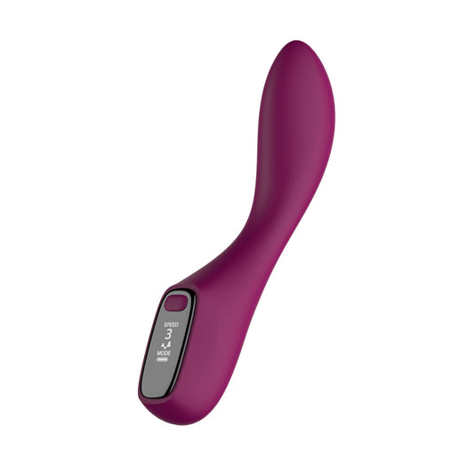 Passion Play G-Spot Vibrator with LED Screen - Purple