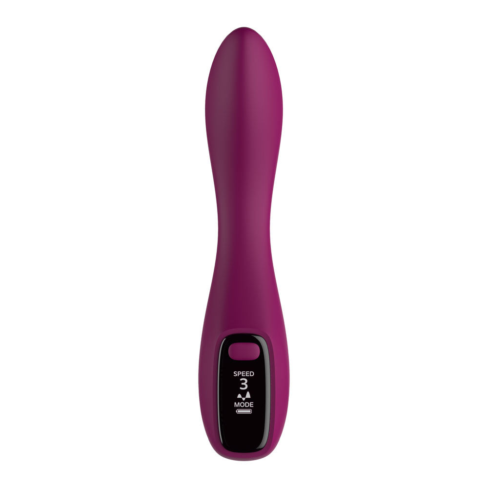 Passion Play G-Spot Vibrator with LED Screen - Purple