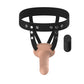 Passion Play Vibrating Realistic Smooth Strap-On with Wireless Remote - Flesh