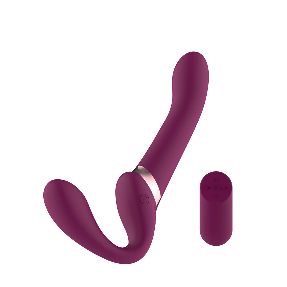 Passion Play Vibrating Strapless Strap-On with Wireless Remote