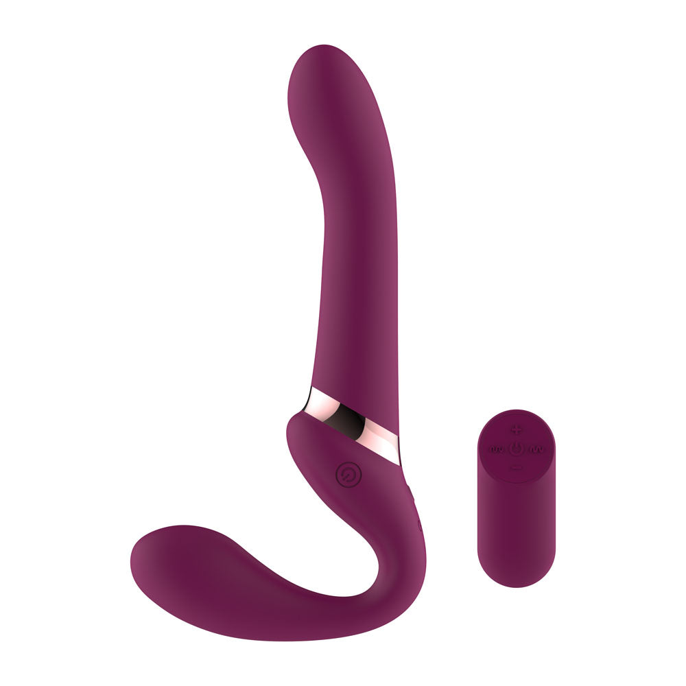 Passion Play Vibrating Strapless Strap-On with Wireless Remote