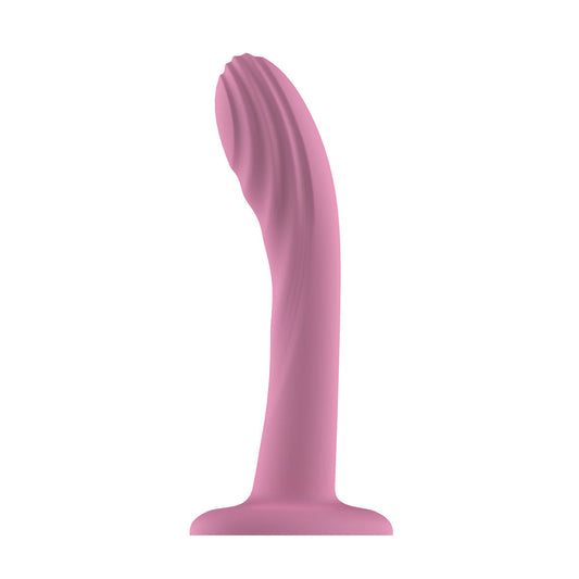 Passion Play Liquid Silicone Textured Dildo - Pink