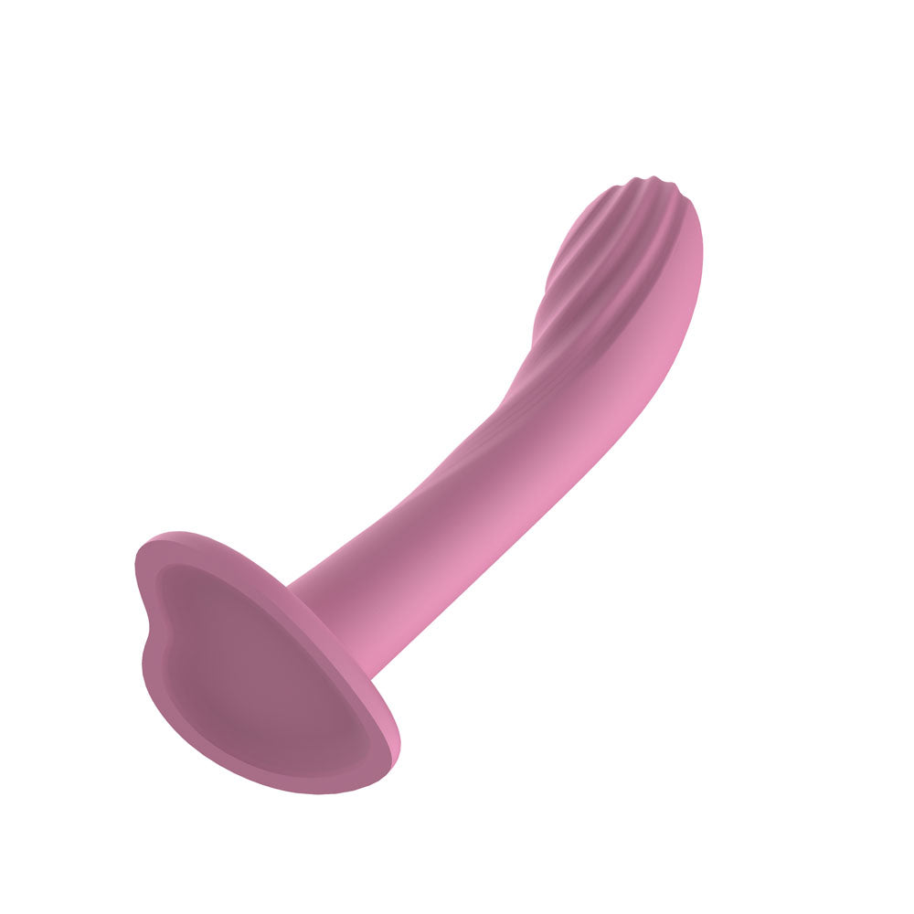 Passion Play Liquid Silicone Textured Dildo - Pink
