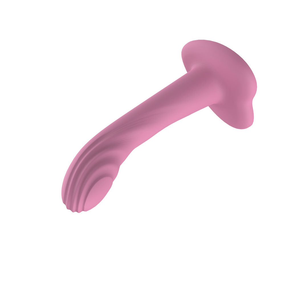Passion Play Liquid Silicone Textured Dildo - Pink