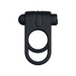 Passion Play Silicone Vibrating Dual Cockring - Black
