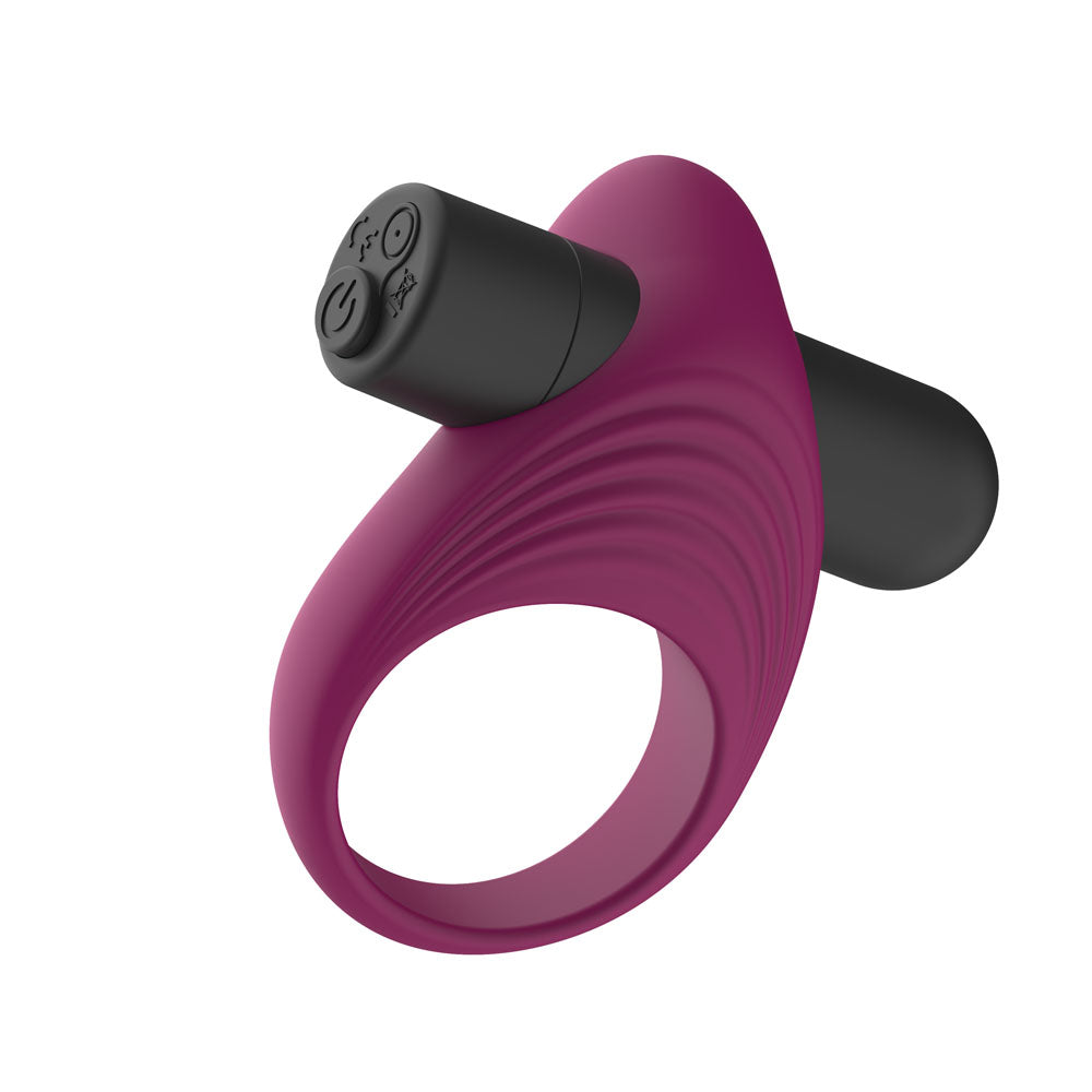 Passion Play Silicone Vibrating Cockring Penis Ring