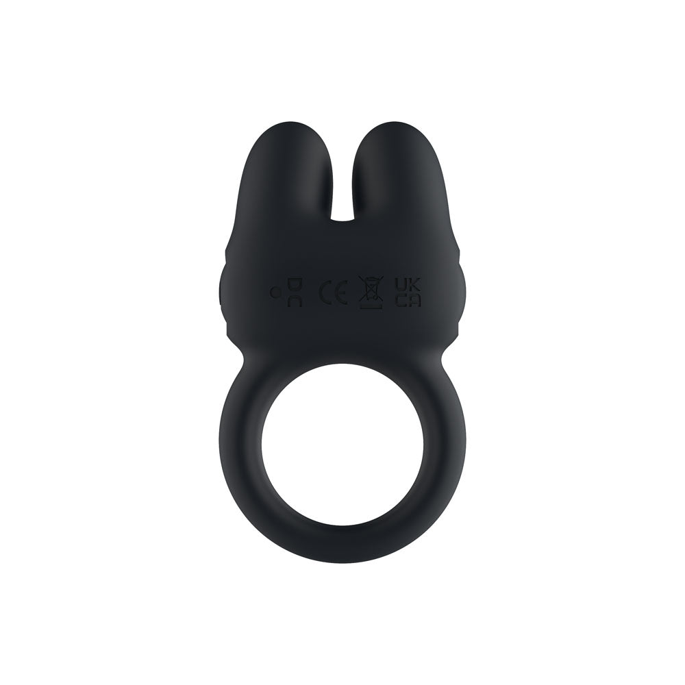 Passion Play Dual Motors Vibrating Cockring - Black