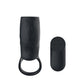 Passion Play Vibrating Cockring Sleeve - Black