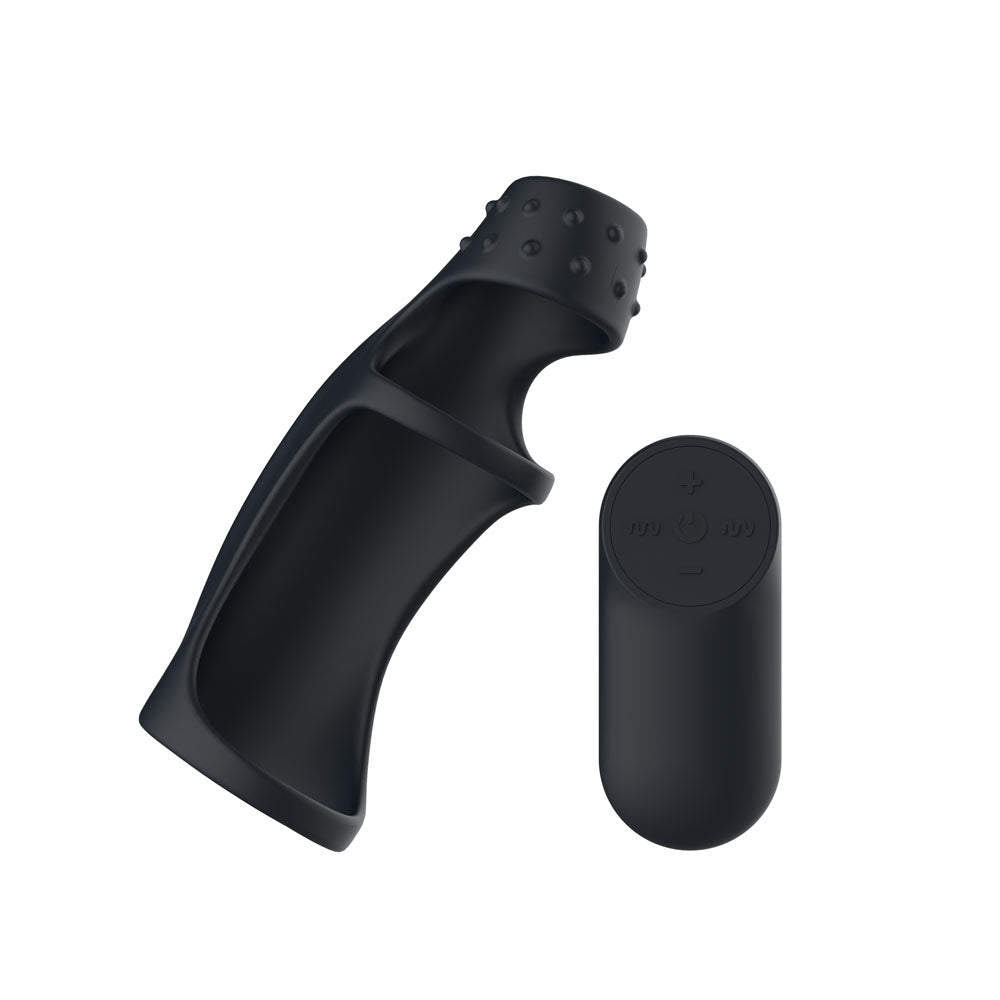 Passion Play Vibrating Cockring Sleeve with Wireless Remote