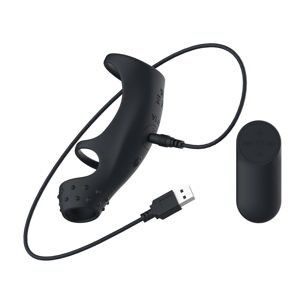 Passion Play Vibrating Cockring Sleeve with Wireless Remote