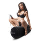 Whipsmart Inflatable Bangin Bolster - Black Inflatable Cushion with 6" Vibrating Dong