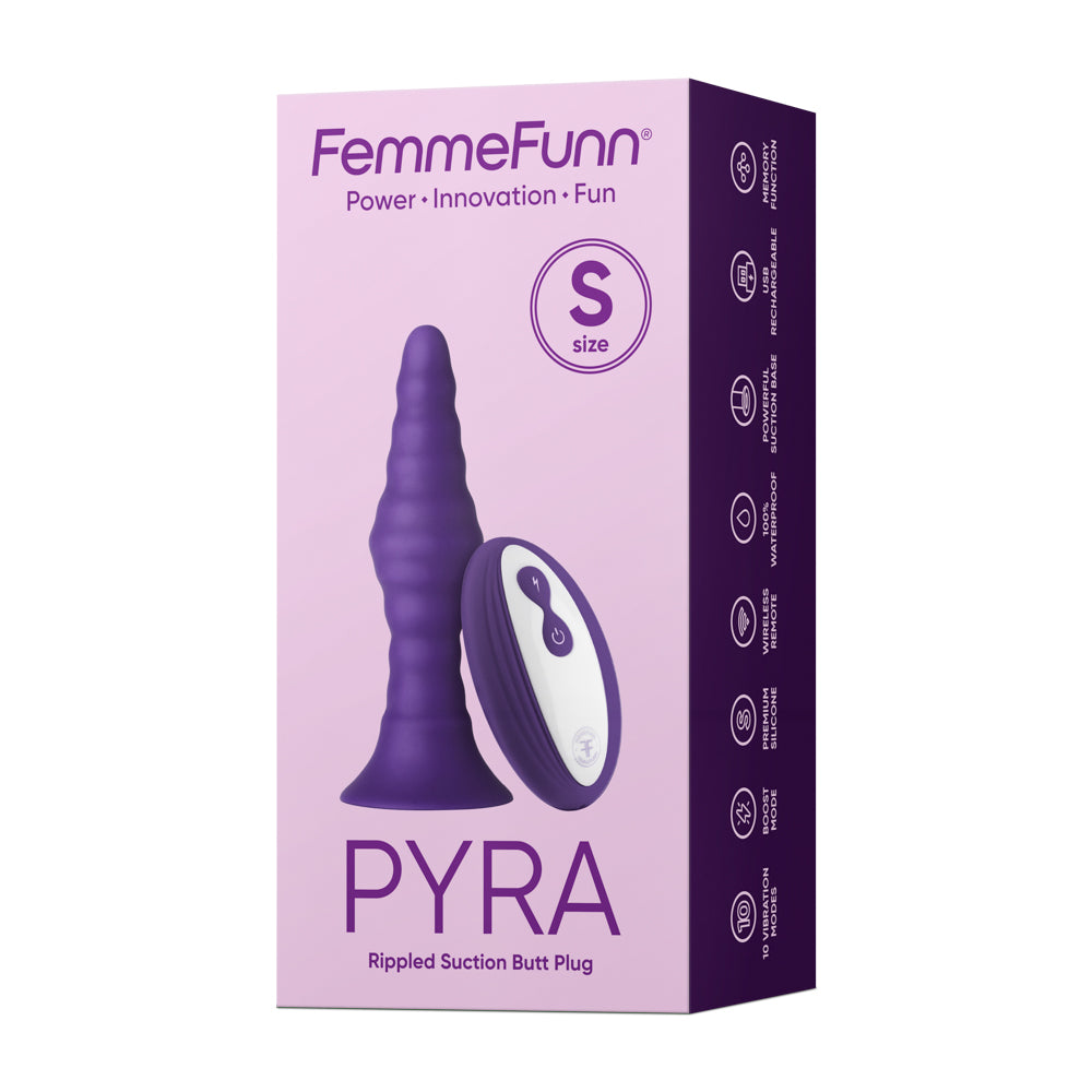 Femme Funn Pyra Small Vibrating Plug - Dark Purple