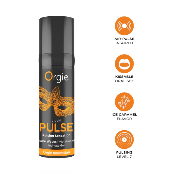 Orgie Liquid Pulse - Kissable Ice Caramel Arousal Gel 15ml