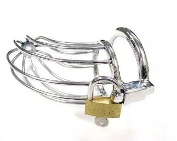 Rouge Chastity Cock Cage With Padlock
