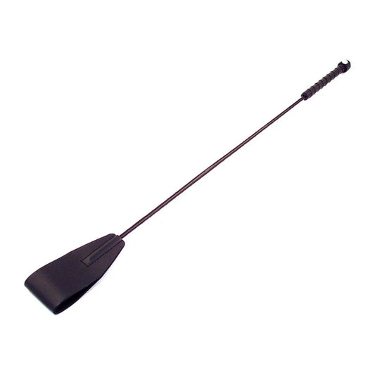 Rouge Leather Riding Crop - Black