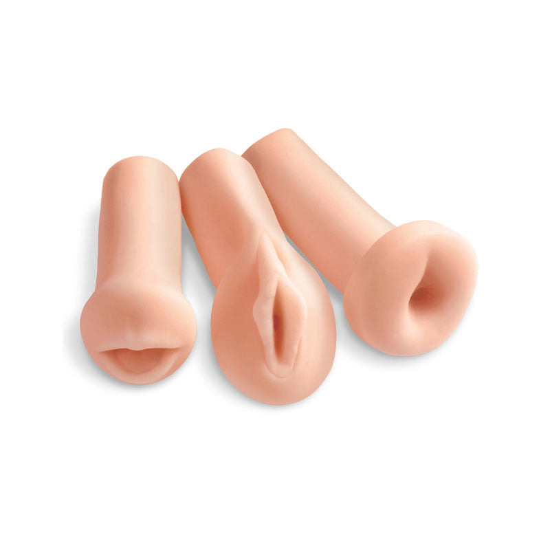 Pipedream PDX Extreme Toyz All 3 Holes - Flesh Strokers - Set of 3
