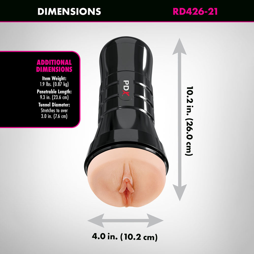 Pipedream PDX Wet Pussies - Super Juicy Snatch XXL - Flesh Vagina Stroker