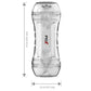 Pipedream PDX Wet Pussies Super Flip-A-Pussy Over - Clear Dual Ended Self Lubricating Stroker (Vagina & Ass)