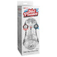 Pipedream PDX Wet Pussies Super Flip-A-Pussy Over - Clear Dual Ended Self Lubricating Stroker (Vagina & Ass)