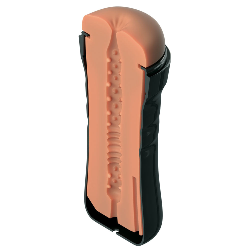 Pipedream PDX Wet Bussies Super Bangin Butt Anal Stroker - Brown