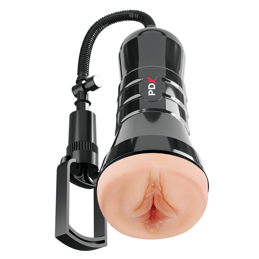 Pipedream PDX Wet Pussies Super Sucker XXL Stroker with Suction Pump