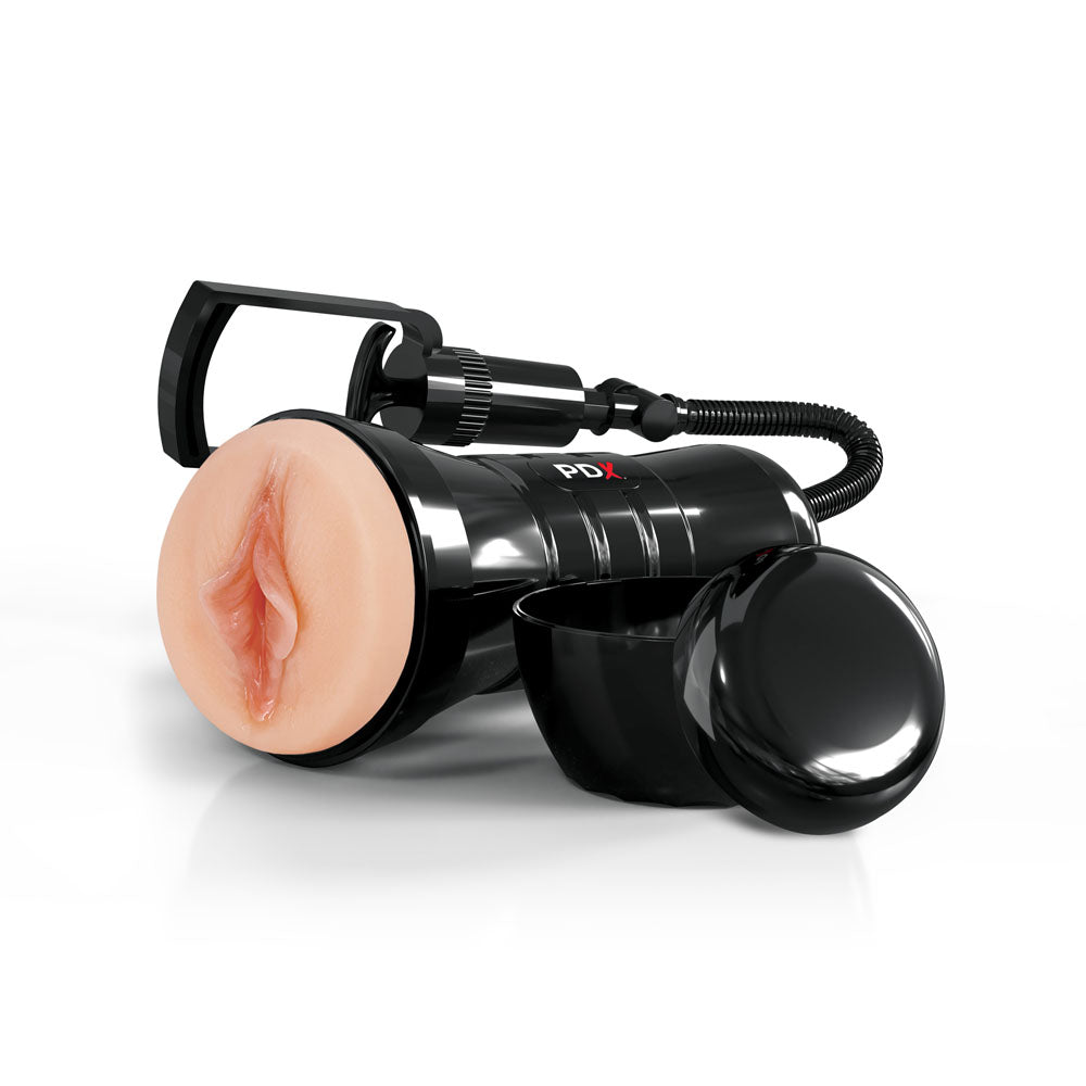 Pipedream PDX Wet Pussies Super Sucker XXL Stroker with Suction Pump