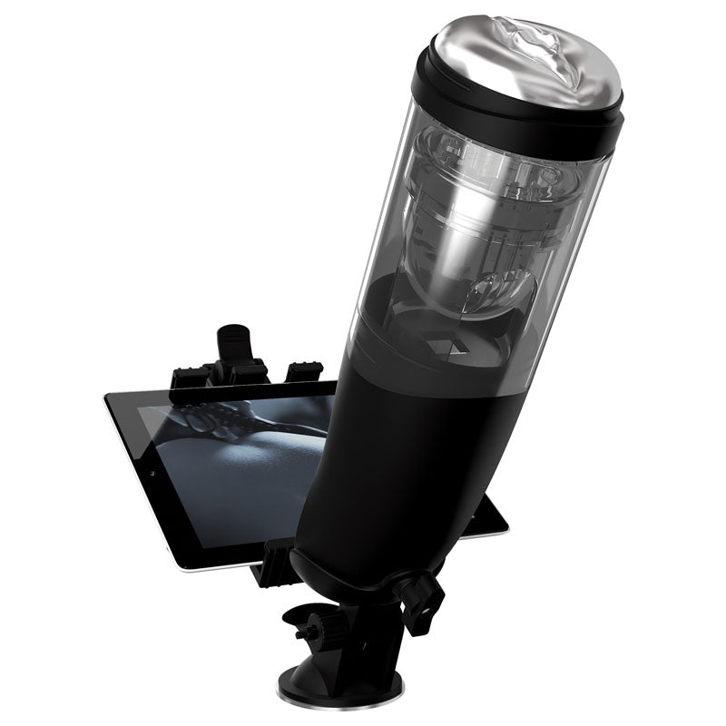 Pipedream PDX Elite Mega-Bator Spinning & Thrusting Masturbator w Mobile Device Holder