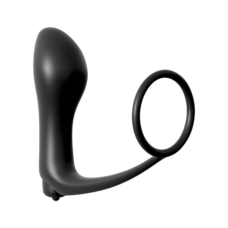 Pipedream PDX Elite Ass-gasm Vibrating Kit - Black Male Kit - 11 Piece Set