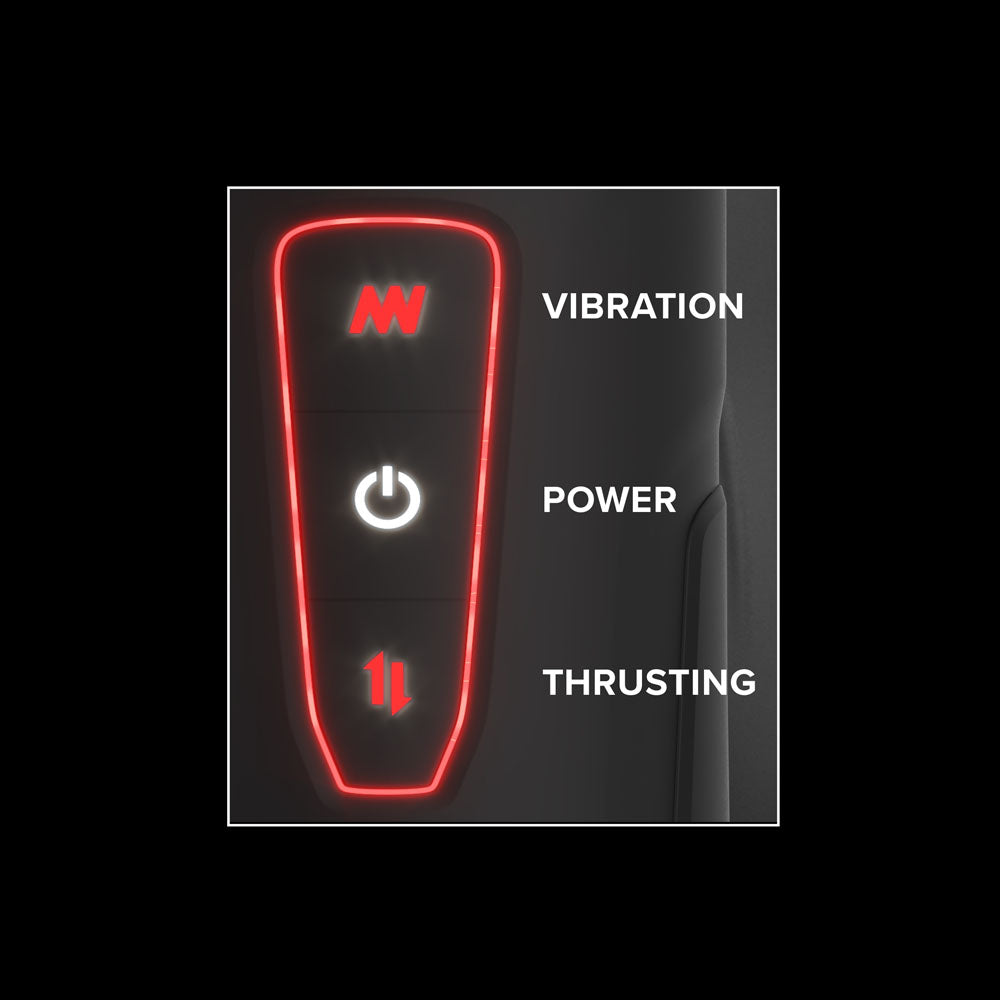Pipedream PDX Elite Milk Me Hotter - USB Rechargeable Thrusting Heating & Vibrating Auto Stroker