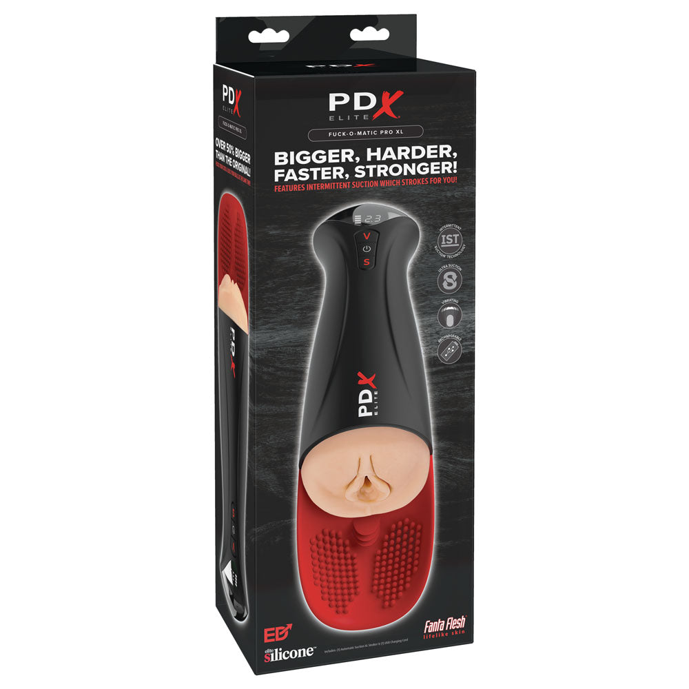 PDX Elite Fap-O-Matic Pro XL - Flesh Vibrating Suction Auto Stroker