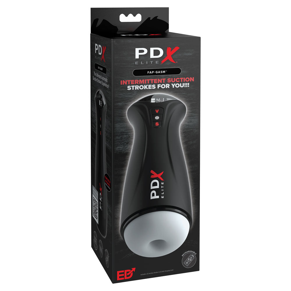 Pipedream PDX Elite Fuck-Gasm Sucking & Vibrating Auto Stroker - Frosted