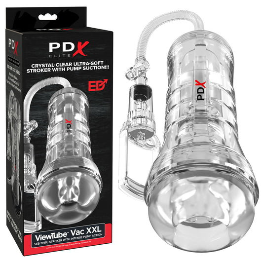 PDX Elite ViewTube Vac XXL Pump Stroker with Suction Pump