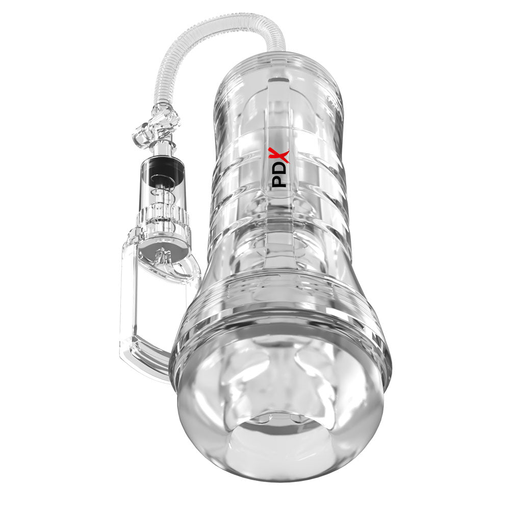 PDX Elite ViewTube Vac XXL Pump Stroker with Suction Pump