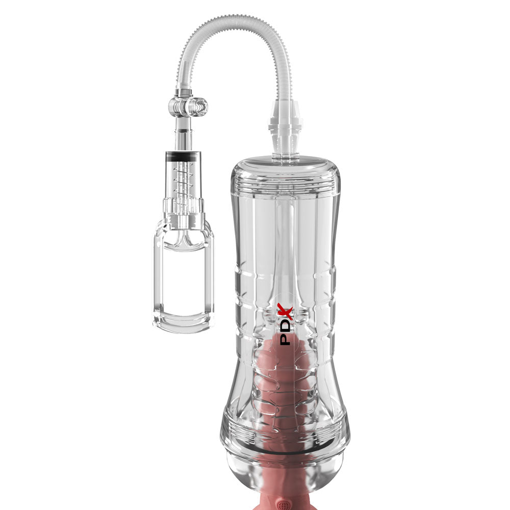 PDX Elite ViewTube Vac XXL Pump Stroker with Suction Pump