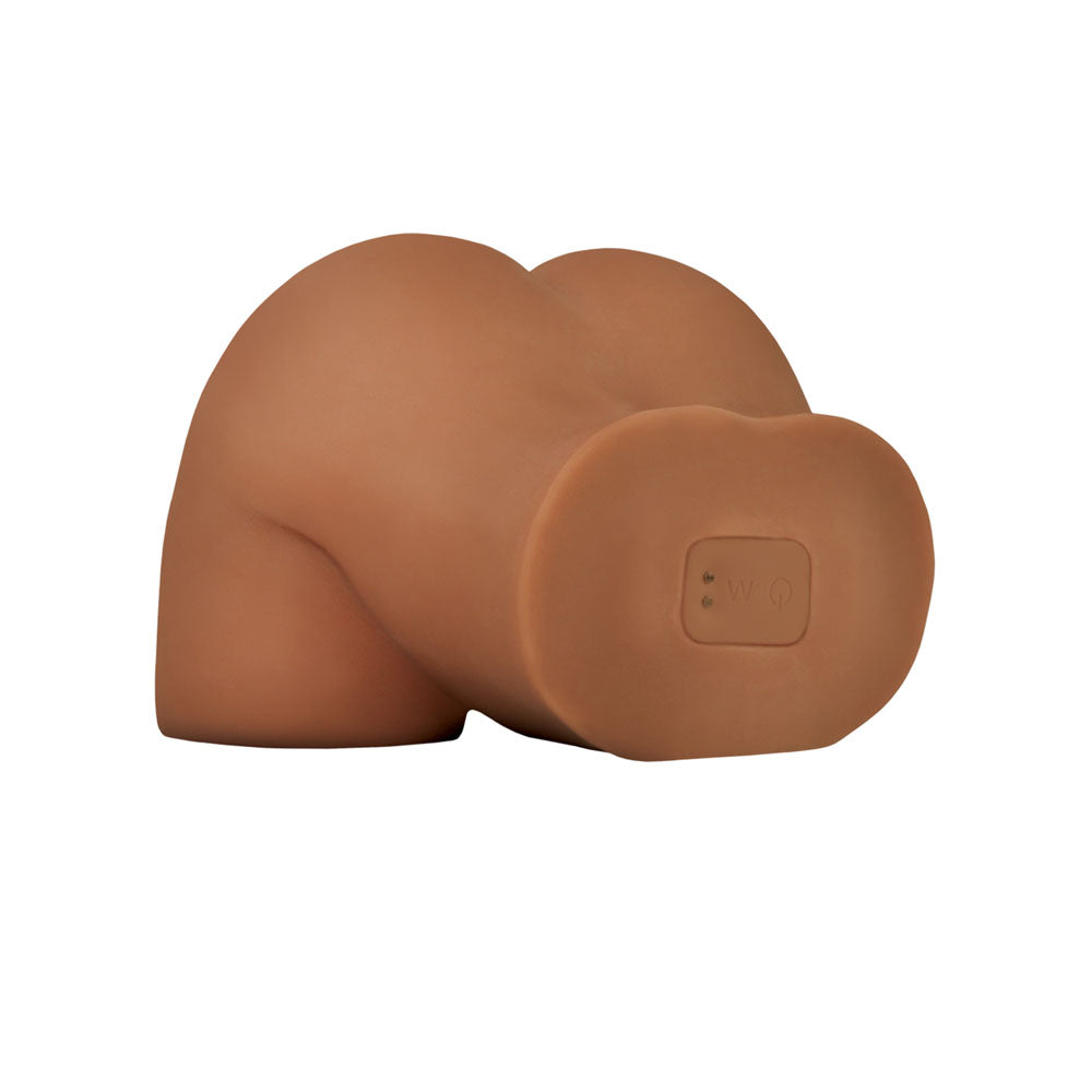 Pipedream PDX Elite Shake That Ass - Brown Vibrating Mega Masturbator